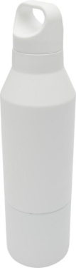 Logo trade promotional products picture of: Odessy 600 ml RCS certified recycled stainless steel insulated bottle with 300 ml cup