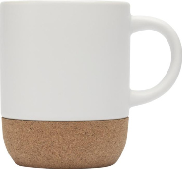 Logo trade promotional giveaways image of: Billie 300 ml ceramic sublimation mug with cork details
