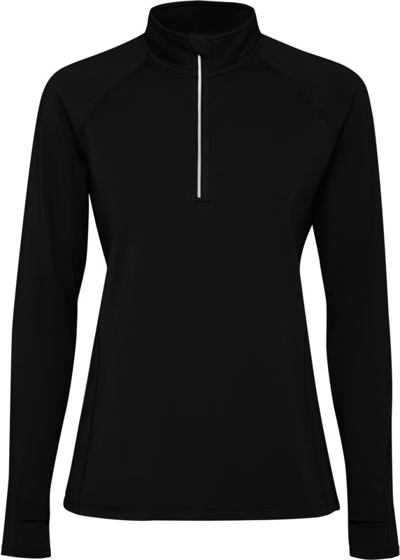 Logo trade promotional giveaway photo of: Estambul long sleeve women's half zip sweatshirt