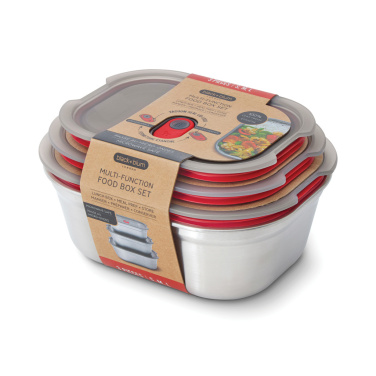 Logo trade advertising products image of: Black+Blum Mealprep Box 3pcs Set Small, Medium, Large