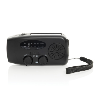 Logo trade corporate gifts picture of: RescueWave RCS recycled plastic emergency radio