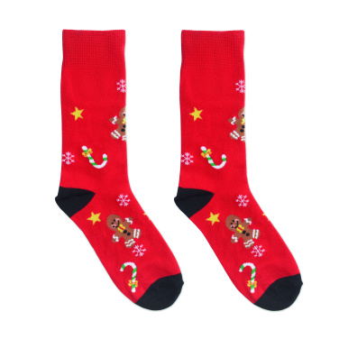Logo trade promotional items image of: Pair of Christmas socks M