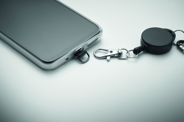 Logo trade promotional giveaway photo of: Retractable phone holder