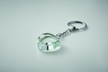 Logotrade promotional giveaways photo of: Glass heart award key ring