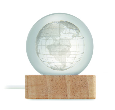 Logo trade corporate gift photo of: LED globe glass ball
