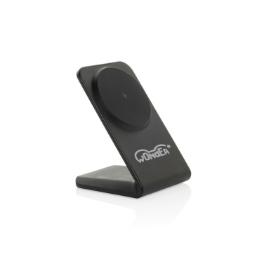 Logotrade promotional merchandise picture of: VoltPerch RCS recycled plastic 15W magnetic wireless charger
