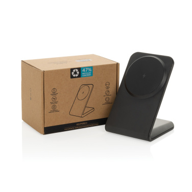 Logotrade corporate gifts photo of: VoltPerch RCS recycled plastic 15W magnetic wireless charger