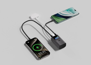 Logo trade promotional merchandise picture of: Urban Vitamin Campbell 55W 10.000mAh pocket powerbank