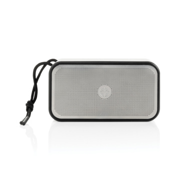 Logo trade promotional giveaways image of: Swiss Peak RCS recycled aluminium 10W bass speaker