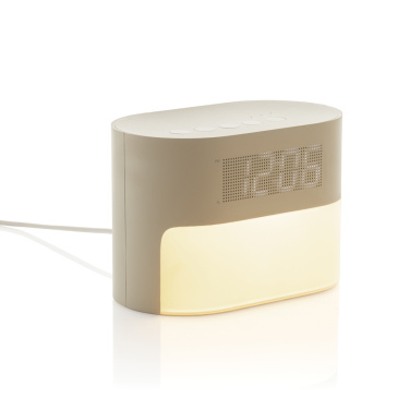 Logotrade promotional merchandise picture of: LumaRise RCS reycled plastic white noise alarm clock