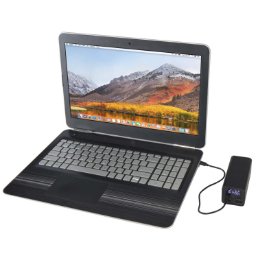 Logo trade promotional gifts picture of: Acamar 20.000 mAh 70W recycled aluminium laptop power bank