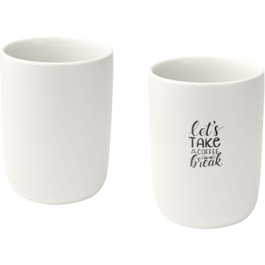Logo trade business gift photo of: Male 350 ml ceramic cups - set of 2
