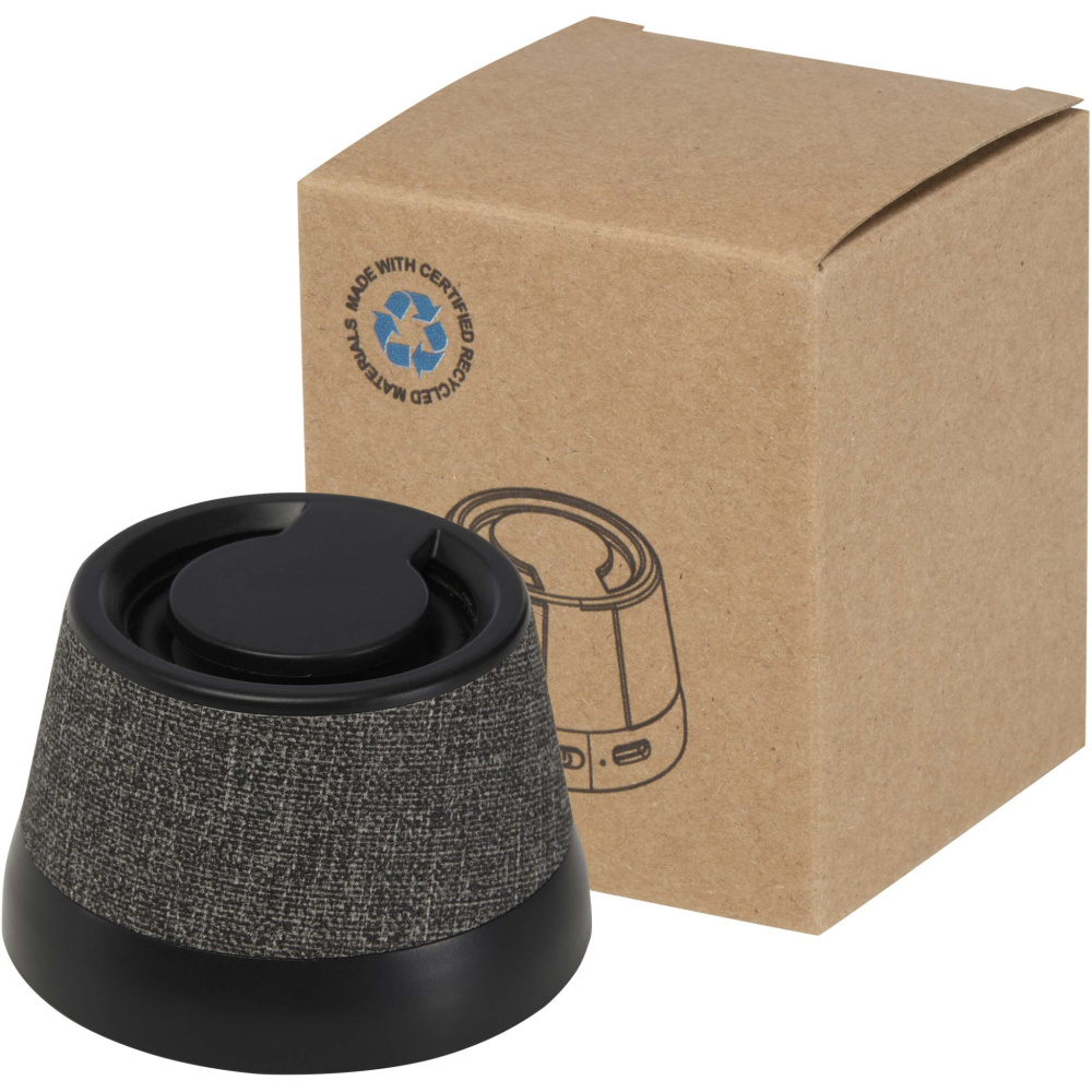 Logo trade promotional products image of: Horna 3W recycled plastic magnetic wireless speaker