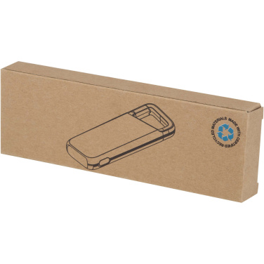 Logo trade promotional items picture of: Alkes 5000 mAh 12W recycled plastic water resistant power bank with carabiner