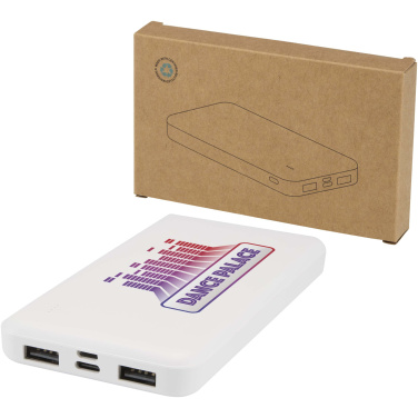 Logo trade advertising products image of: Intan 10.000 mAh 10W recycled plastic power bank