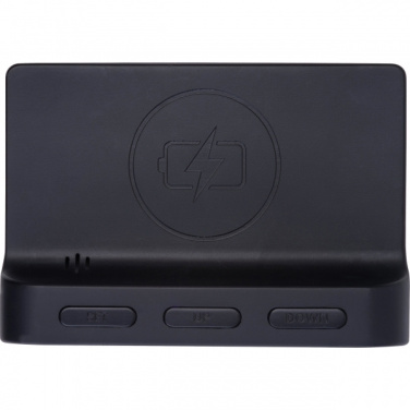 Logo trade advertising products image of: Alarm Clock and Wireless Charger ADELAIDE