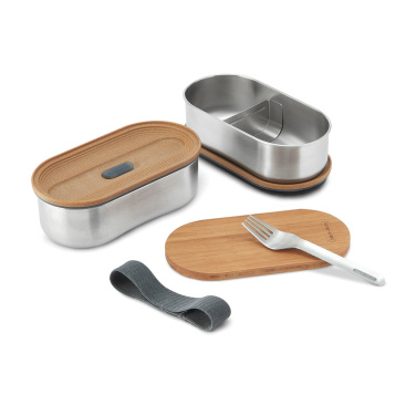 Logo trade corporate gift photo of: Black+Blum Stainless Steel Double Bento Box