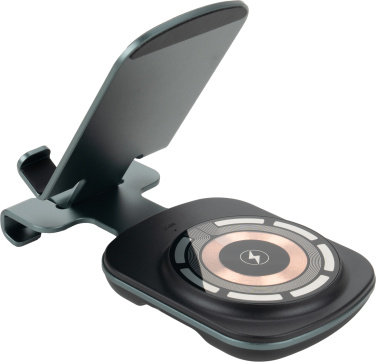 Logo trade corporate gifts picture of: Phone holder with wireless charger