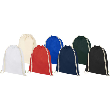 Logo trade advertising products image of: Odisha 140 g/m² OCS organic drawstring bag 5L