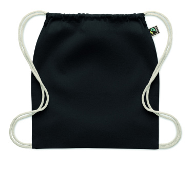 Logotrade business gift image of: Drawstring bag Fairtrade 180gr