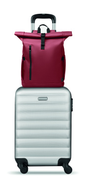 Logotrade promotional gift picture of: Rolltop laptop rucksack 600D
