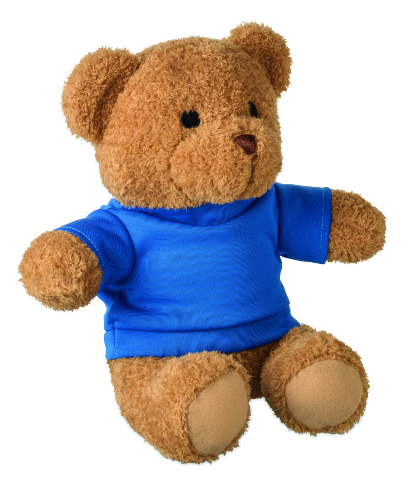 Logo trade advertising products image of: Teddy bear with t-shirt 23 cm