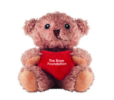Logo trade business gift photo of: Teddy bear plush with heart