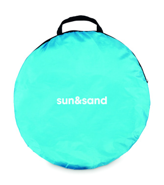 Logo trade promotional giveaways image of: Beach tent in 190T polyester