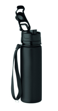 Logo trade business gift photo of: Foldable silicone sports bottle