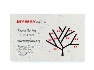 Logotrade promotional item image of: Wildflower seed business card.