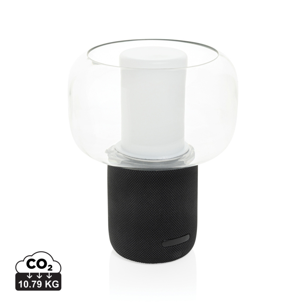 Logotrade advertising product picture of: Lux RCS recycled plastic 10W speaker lamp