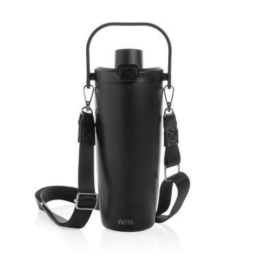 Logotrade advertising products photo of: Avira Ayala RCS re-steel duosip lockable crossbody tumbler