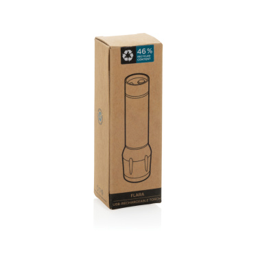 Logotrade promotional merchandise image of: Flara RSC recycled plastic USB-rechargeable torch