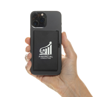 Logotrade promotional giveaway picture of: Standard aluminium RFID magnetic phone cardholder