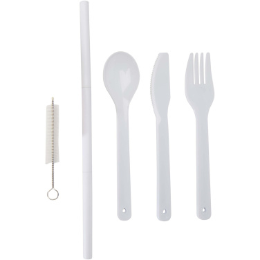 Logotrade advertising product image of: Runa cutlery set with bamboo lid