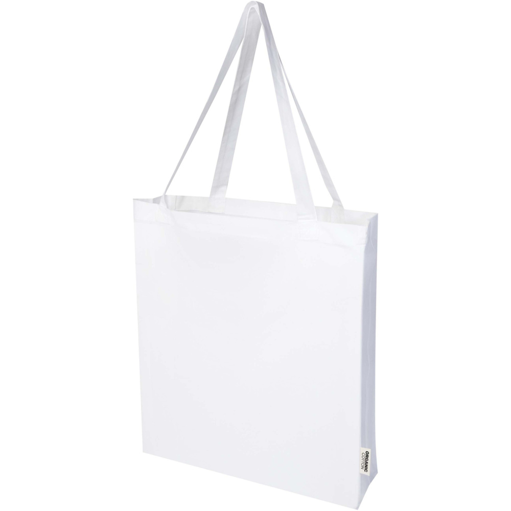 Logo trade promotional item photo of: Odisha 180 g/m² OCS organic full gusset tote bag 14L