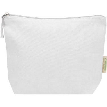 Logo trade promotional merchandise photo of: Odisha 180 g/m² OCS organic toiletry bag 1L