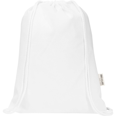 Logotrade corporate gift image of: Peru Blend 180 g/m² GRS recycled drawstring bag 5L