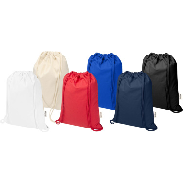 Logotrade promotional gift picture of: Peru Blend 180 g/m² GRS recycled drawstring bag 5L