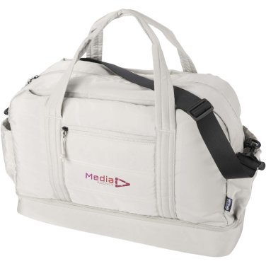 Logotrade promotional item image of: Puffer GRS recycled duffel bag with insulated bottom 30L