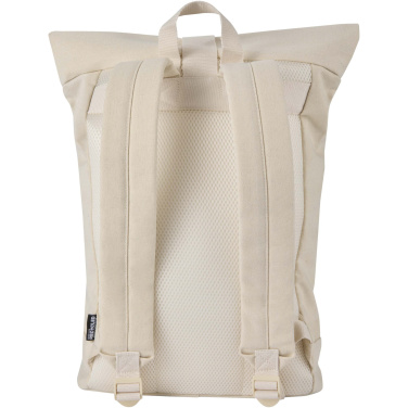 Logo trade promotional products image of: Recanvas 14” GRS recycled rolltop backpack 16L