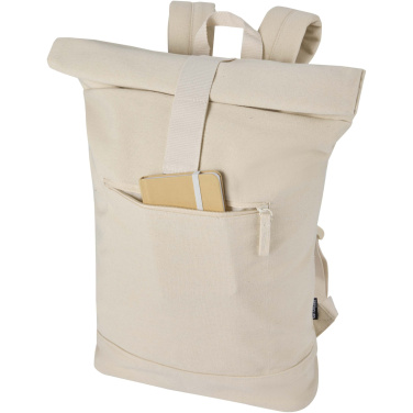 Logo trade promotional gifts picture of: Recanvas 14” GRS recycled rolltop backpack 16L