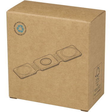 Logotrade corporate gift image of: Armus 3-in-1 15W recycled plastic foldable wireless charger