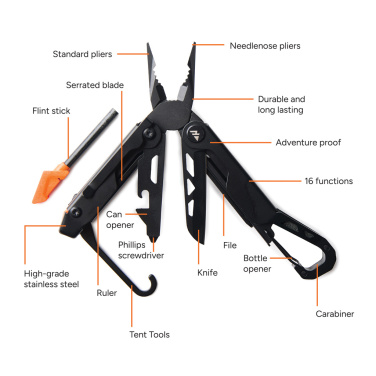 Logotrade promotional merchandise photo of: Nordic Drift Adventure Multi-function Pliers