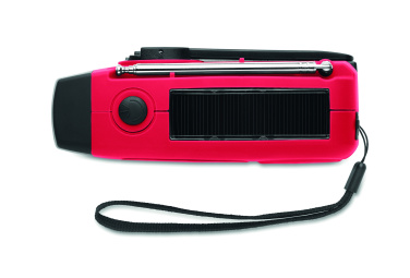 Logotrade promotional gift image of: Portable radio SOS with LED torch