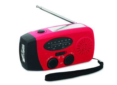 Logo trade corporate gift photo of: Portable radio SOS with LED torch