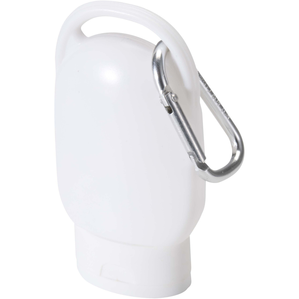 Logo trade corporate gifts picture of: Rosie SPF 30 suncream with carabiner