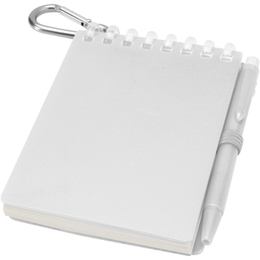 Logotrade promotional product image of: Lig Mini recycled outdoor soft cover notebook and ballpoint pen set (black ink)
