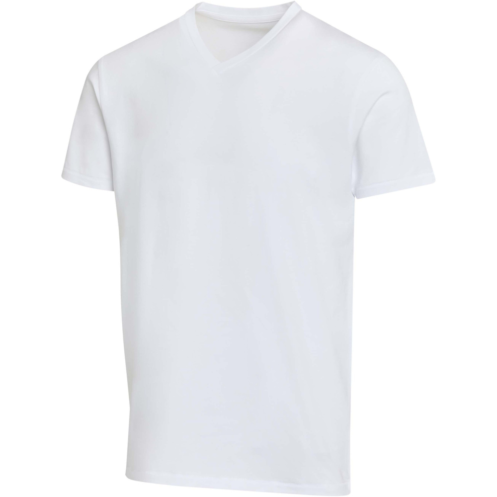 Logo trade promotional giveaway photo of: Balfour 200 g/m² short sleeve v-neck unisex OCS organic t-shirt