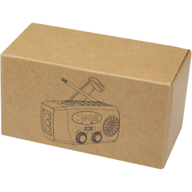 Logo trade promotional merchandise photo of: Avior RCS recycled plastic emergency radio